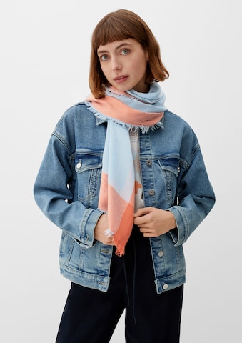 s.Oliver Scarf in Blue: front
