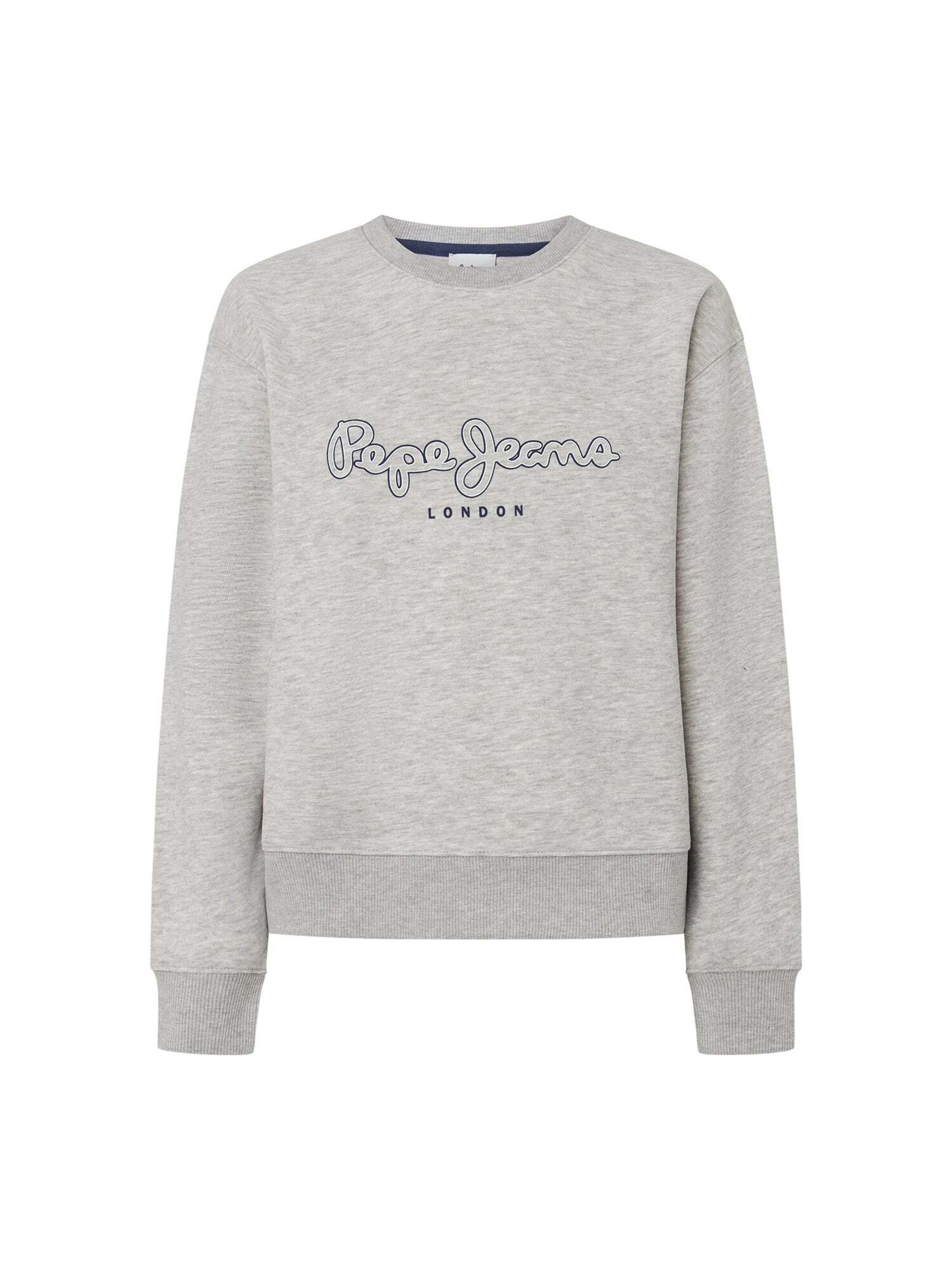 Sweat-shirt Pepe Jeans en gris : devant