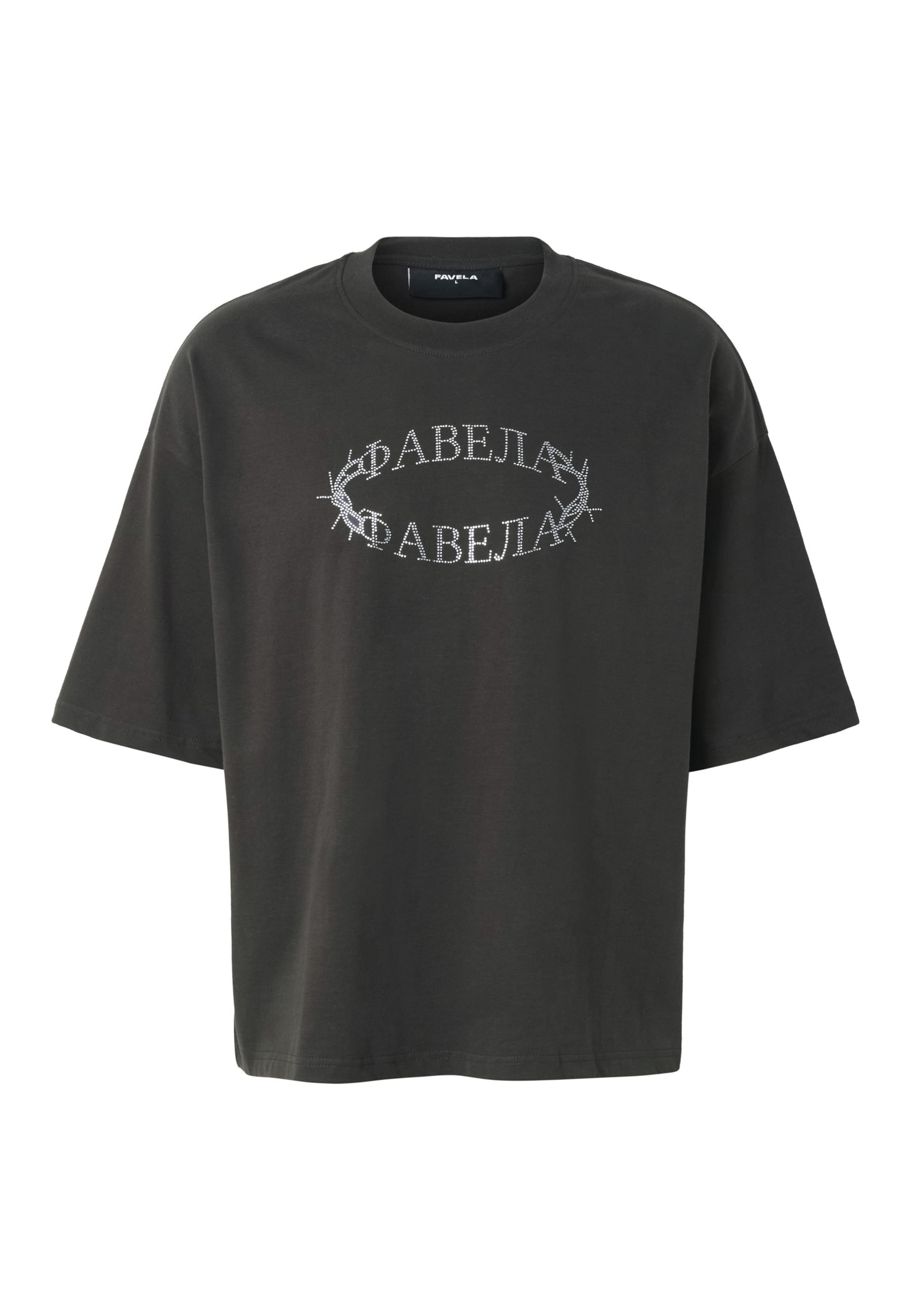 FAVELA T-Shirt 'Cyrillic Thorn' in Schwarz: Vorderseite