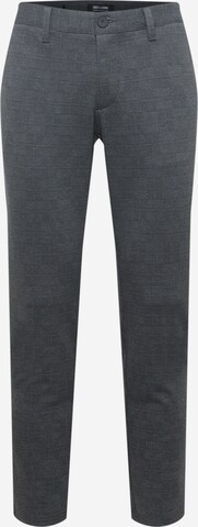 Pantalon chino 'MARK' Only & Sons en gris : devant