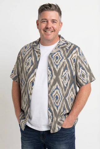 Men Plus Regular fit Overhemd in Grijs