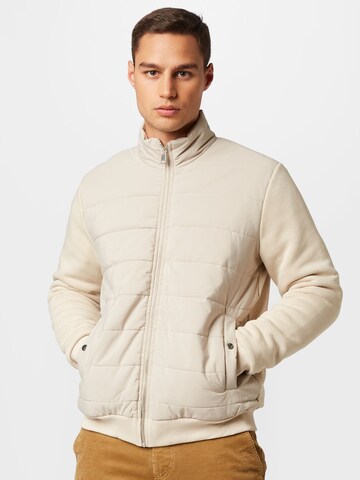 BURTON MENSWEAR LONDON Between-Season Jacket in Beige: front