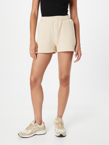 Misspap Regular Broek in Beige: voorkant