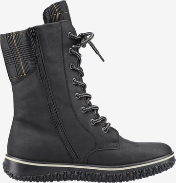 Rieker Lace-Up Boots in Black