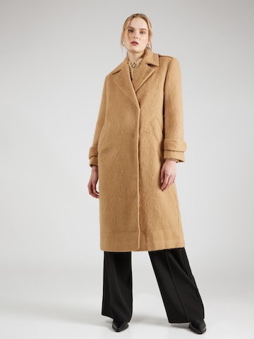 Nasty Gal Between-Seasons Coat in Beige: front