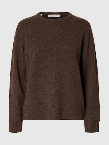 SELECTED Sweater 'Kaschmir' in Brown
