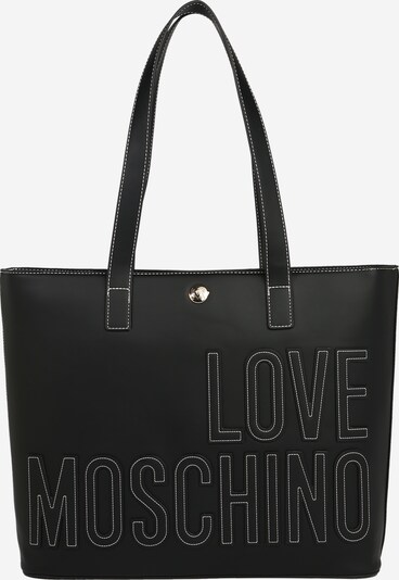 Plase de cumpărături Love Moschino pe negru / alb, Vizualizare produs
