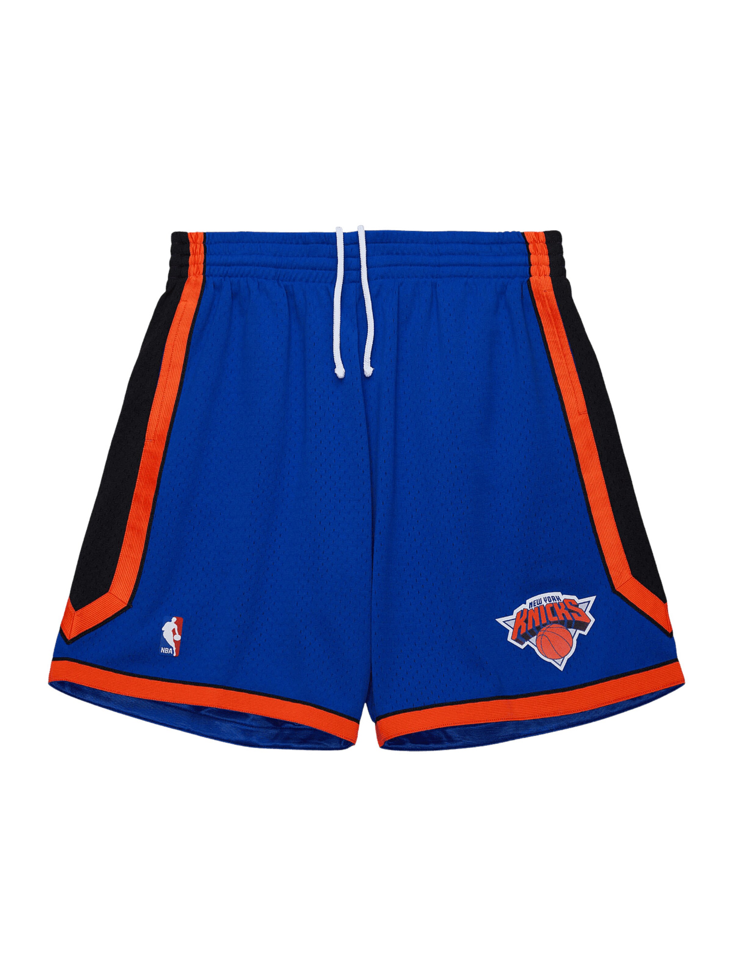 Regular Pantalon de sport 'Mitchell and Ness Indoor - Textilien NBA New York Knicks 2010' Mitchell & Ness en bleu : devant