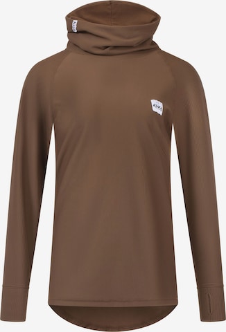 T-shirt fonctionnel 'Icecold' Eivy en marron : devant