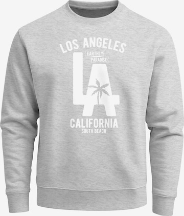 Neverless Sweatshirt 'LA California' in Grau: Vorderseite