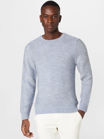 ABOUT YOU Пуловер 'David' в синьо: отпред