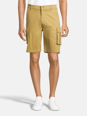 AÉROPOSTALE Regular Cargo trousers in Yellow: front