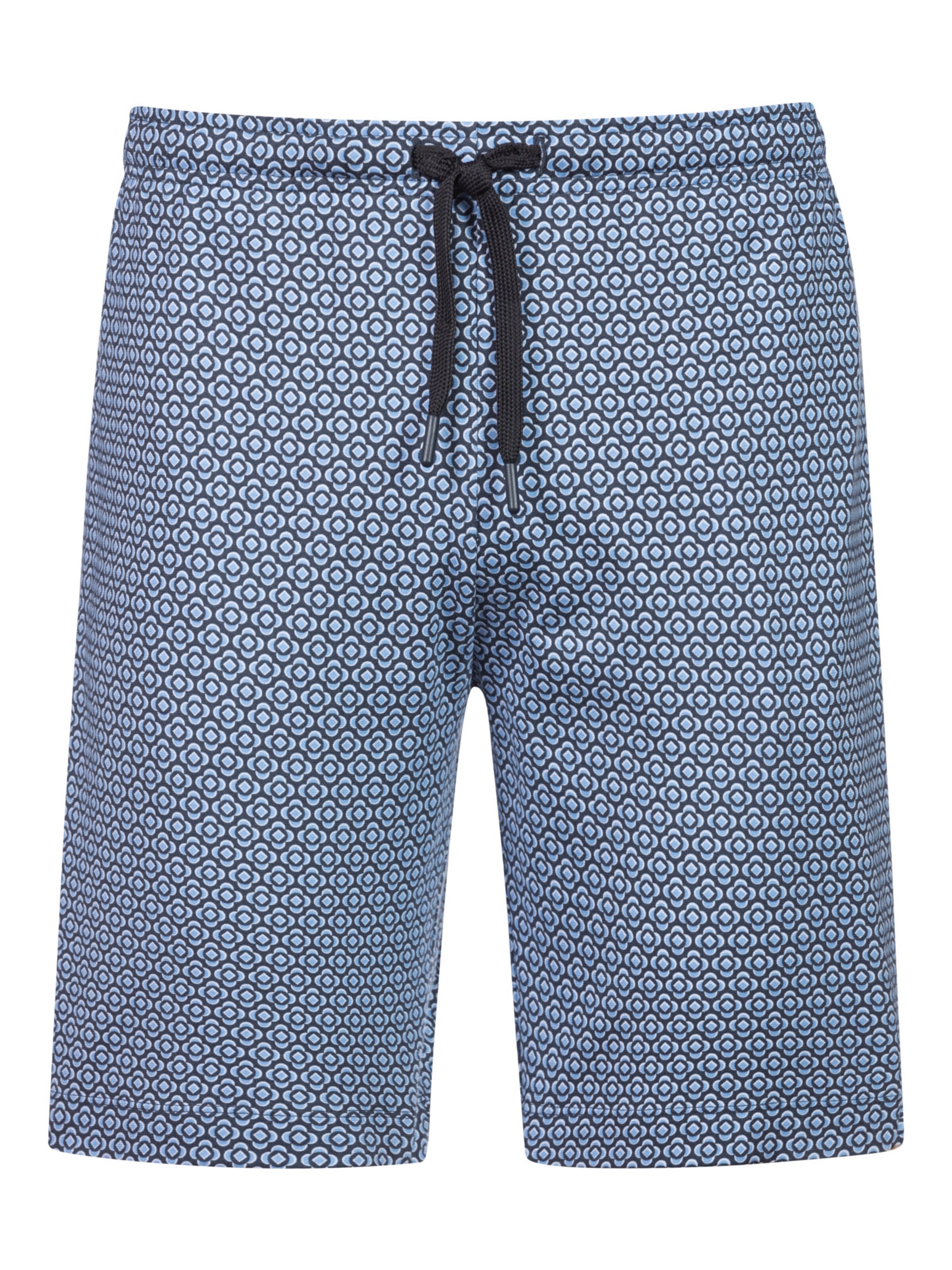Mey Pyjamabroek 'Round Geo' in Blauw: voorkant