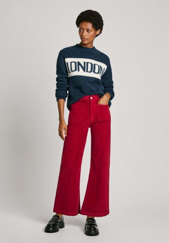 Pepe Jeans Flared Broek ' CELIA ' in Rood