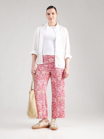 ONLY Carmakoma - Loosefit Pantalón 'CARMARRAKESH' en blanco