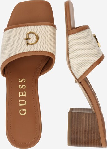 GUESS Pantolette 'ULLIYE' in Beige