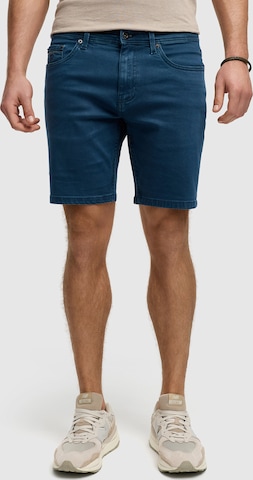 INDICODE JEANS Regular Shorts 'Symon' in Blau: Vorderseite