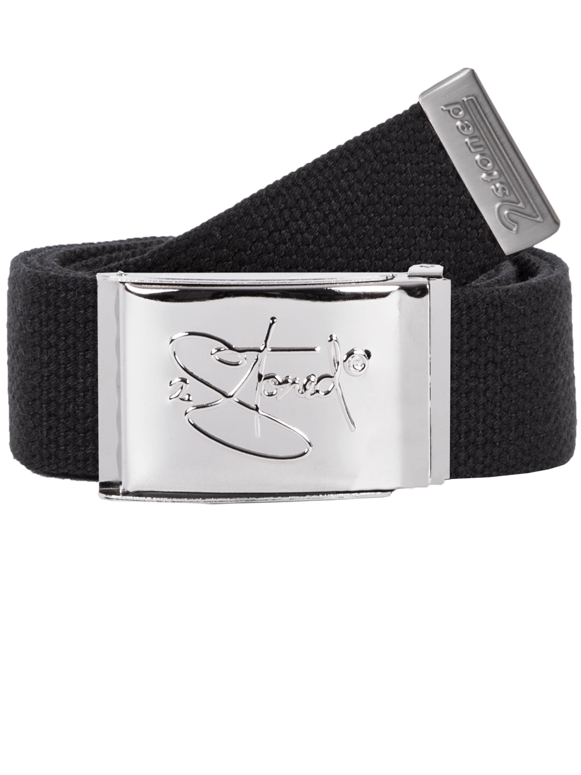 2Stoned Belt 'Classic Chrom Bottle-Opener' in Black: front