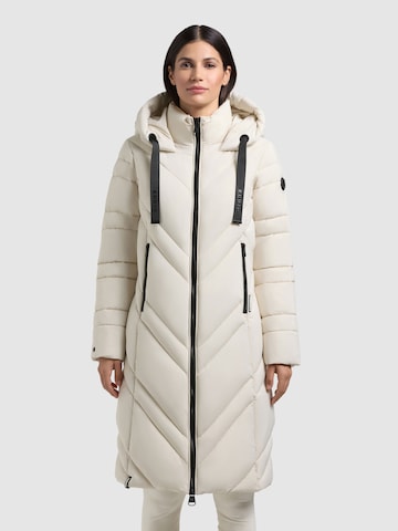 Cappotto invernale 'Bibb' di khujo in bianco: frontale
