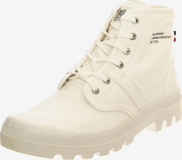 Palladium Kozaki 'Pallabrousse Lgn Star White' w kolorze biały: przód