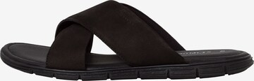 s.Oliver T-Bar Sandals in Black