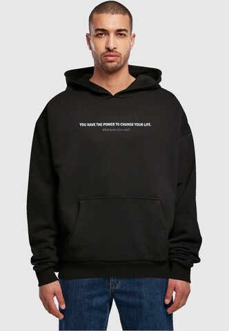 Sweat-shirt 'WD - Believe In Yourself' Merchcode en noir : devant