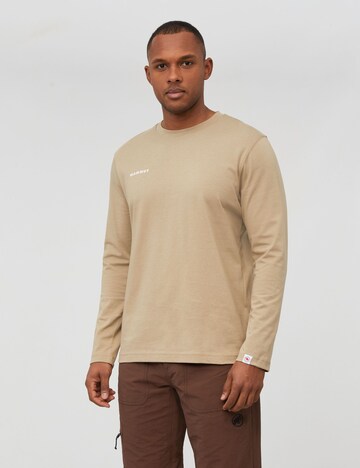 MAMMUT Performance Shirt in Beige: front