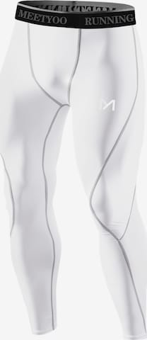 MEETWEE Slim fit Sports trousers in White: front