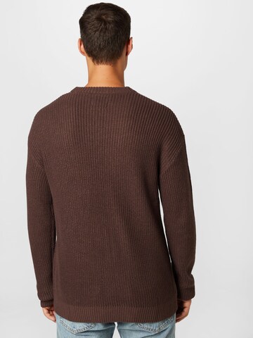 JACK & JONES Sweter 'Brink' w kolorze brązowy