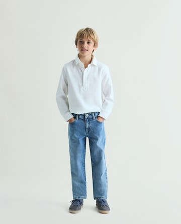 Scalpers Regular fit Button Up Shirt ' ' in White: front