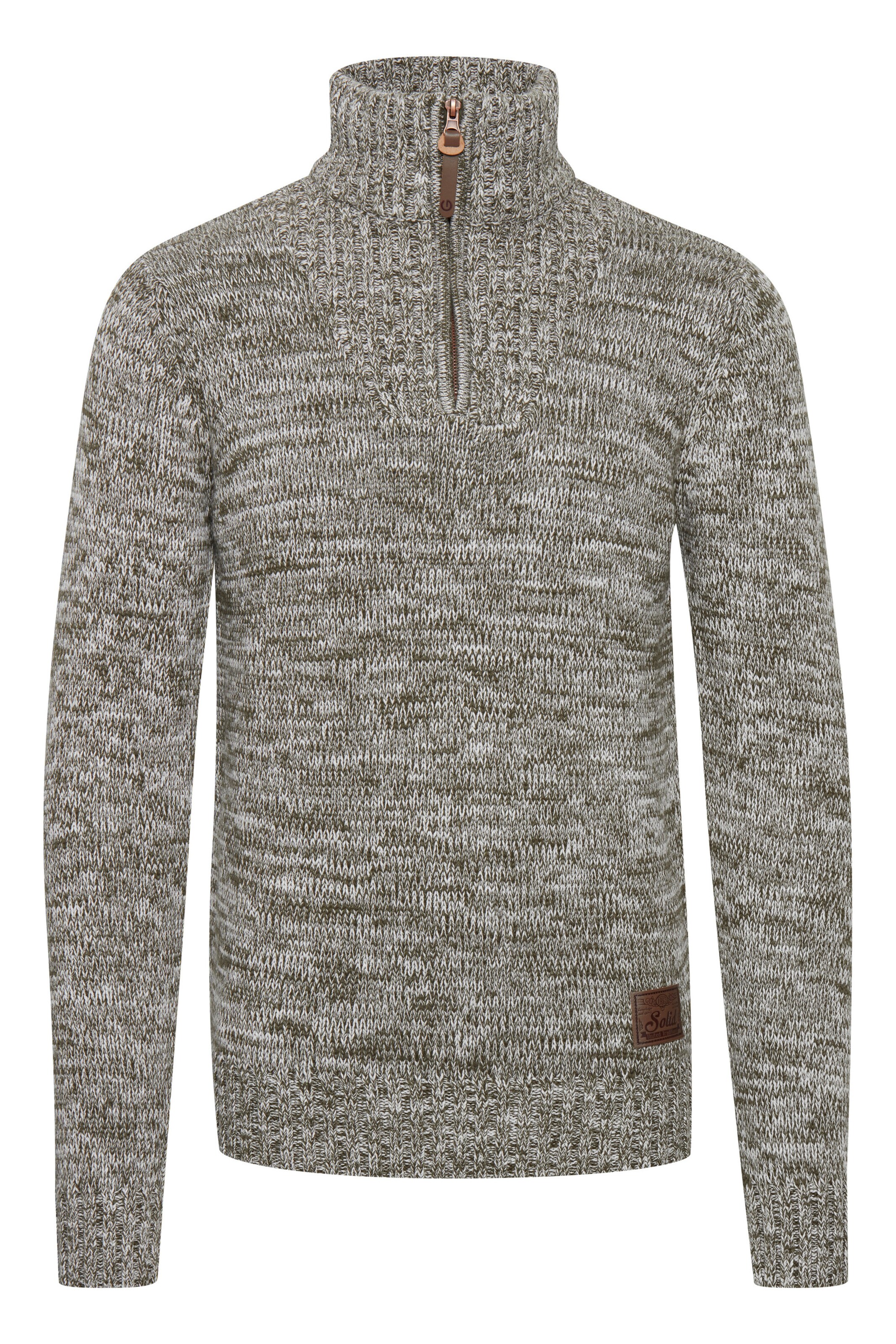 !Solid Pullover 'Philostrate' in Grün: Vorderseite