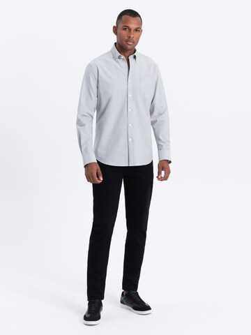 Ombre Slim fit Overhemd 'SHOS-0108' in Grijs