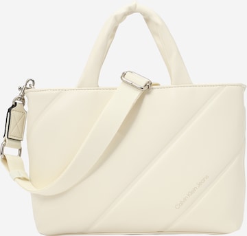 Borsa a mano di Calvin Klein Jeans in bianco: frontale