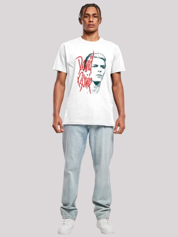 T-Shirt 'David Bowie' F4NT4STIC en blanc