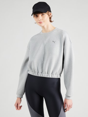PUMA Urheilullinen collegepaita 'CLOUDSPUN' värissä harmaa: etupuoli