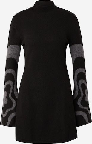 florence by mills exclusive for ABOUT YOU Плетена рокля в черно: отпред