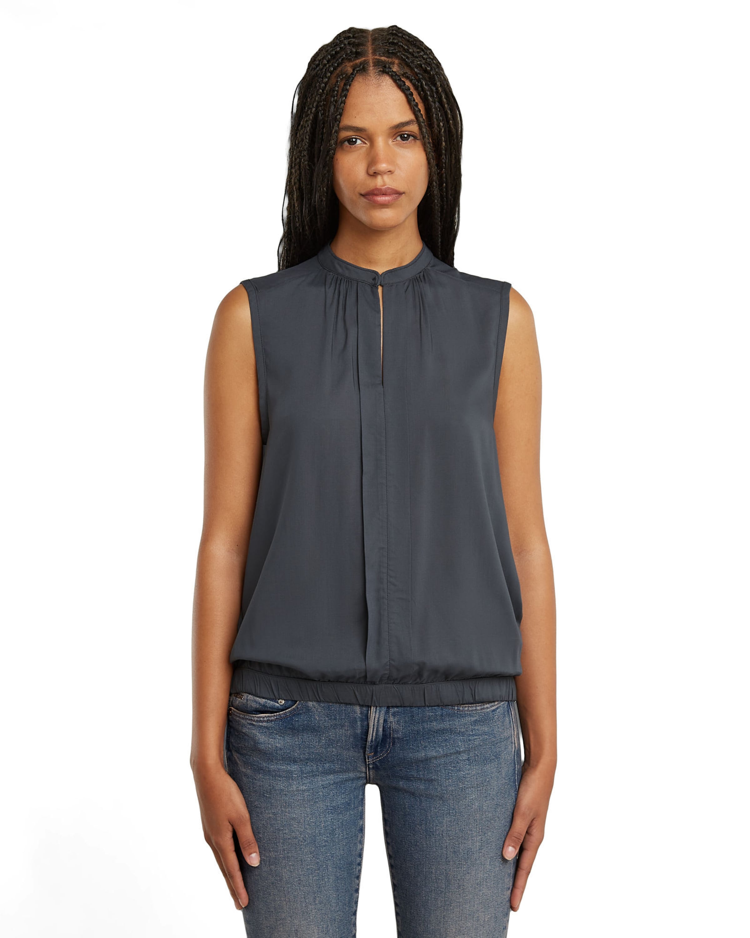 G-STAR Blouse in Grijs: voorkant