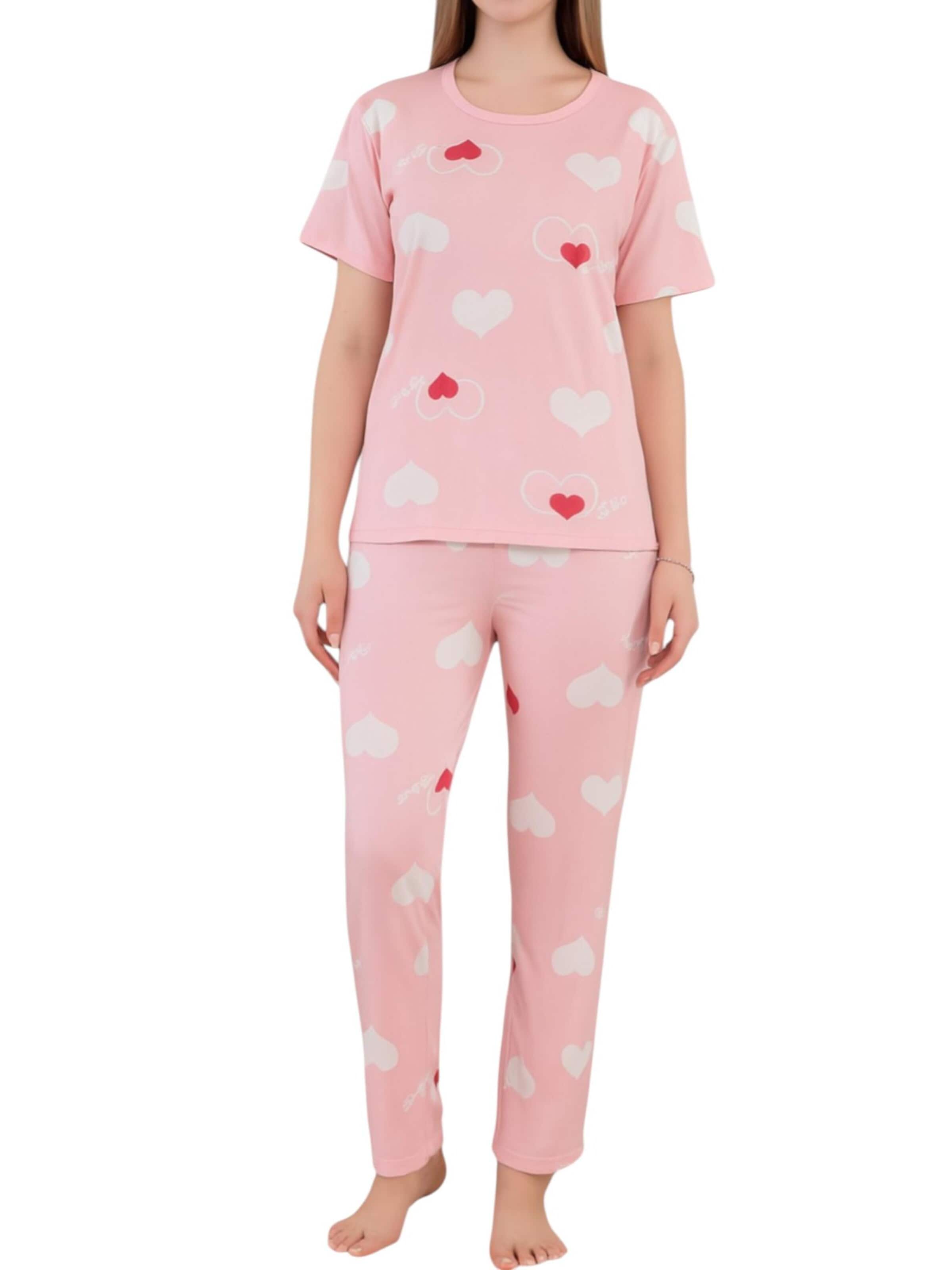fashionshowcase - Pijama 'HEARTSTRIPE' en rosa