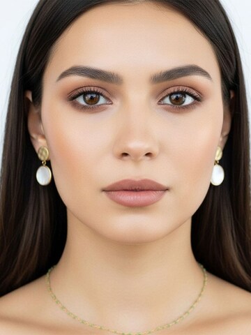 Sergio Engel Earrings in White