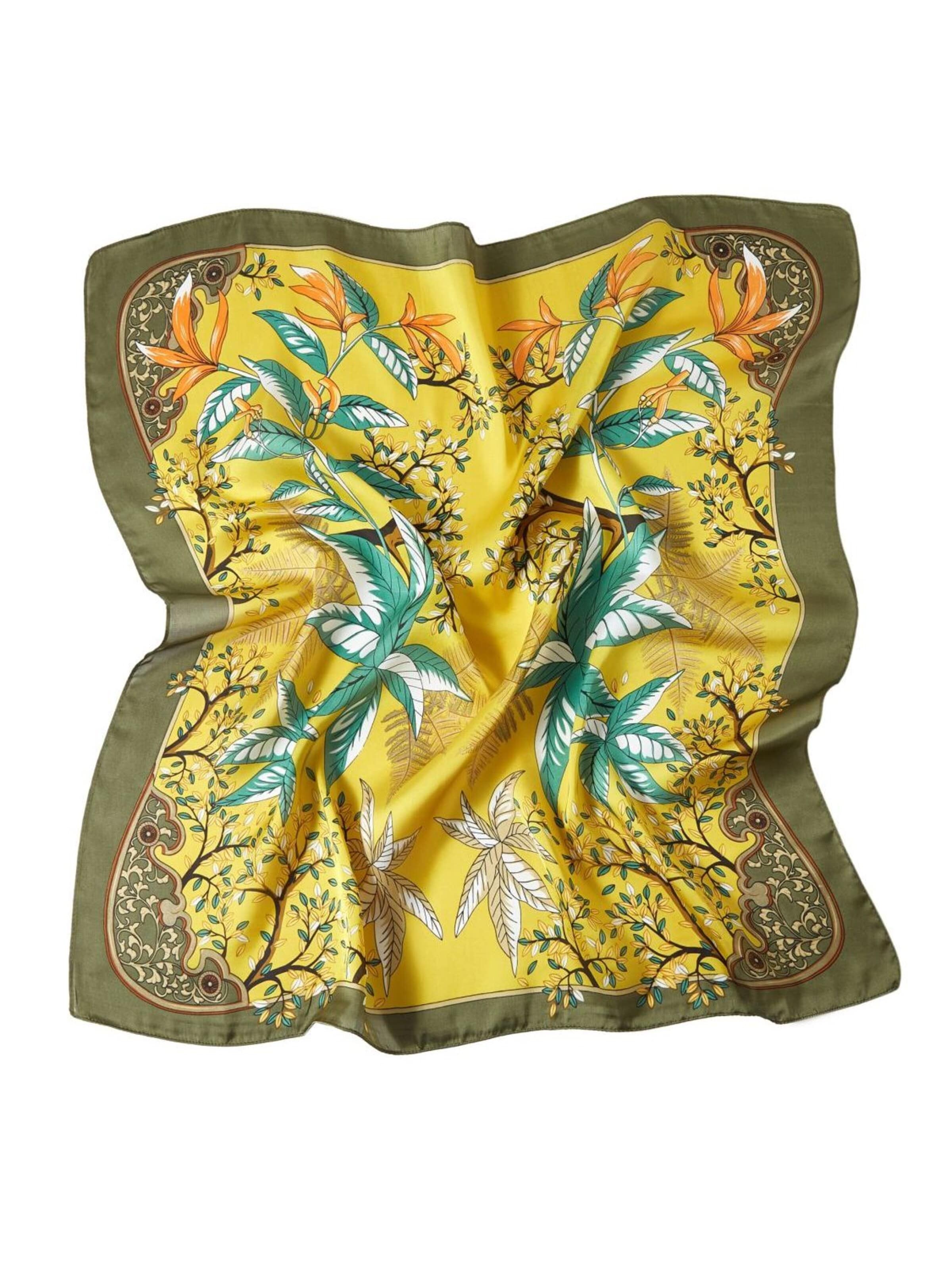 alberto cabale Scarf 'Island Cléo' in Green: front