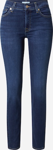 Coupe slim Jean 'ROXANNE' 7 for all mankind en bleu : devant