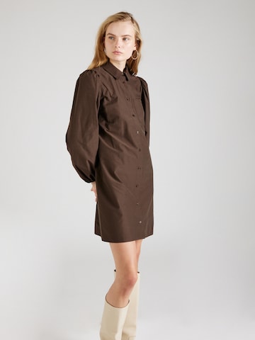 modström Shirt Dress 'Fernando' in Brown: front