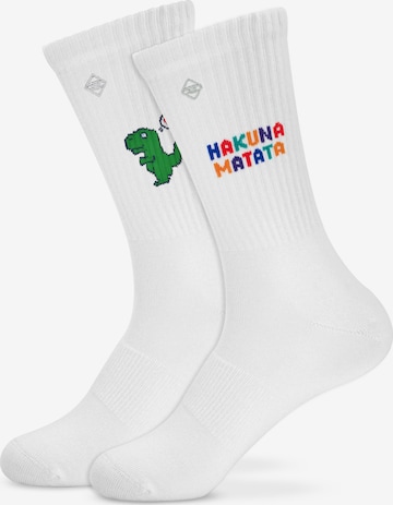 Chaussettes J.Clay en blanc : devant