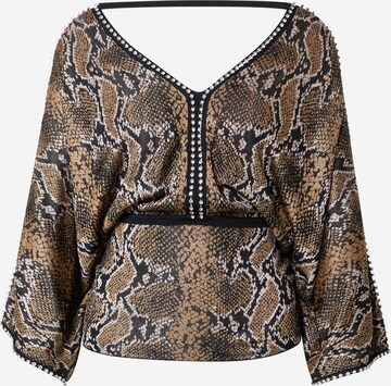 Karen Millen Blouse in Bruin: voorkant