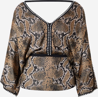 Karen Millen Bluza u svijetlosmeđa / crna / srebro / prljavo bijela, Pregled proizvoda