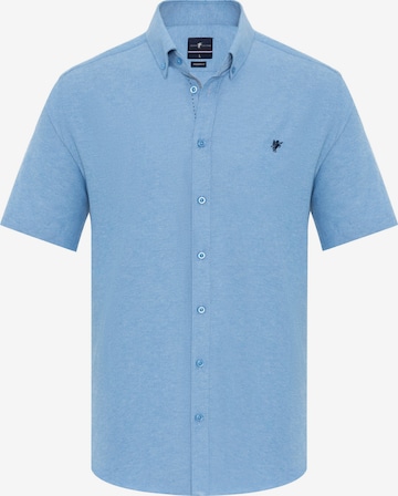 DENIM CULTURE Regular fit Button Up Shirt 'Aubrey' in Blue: front