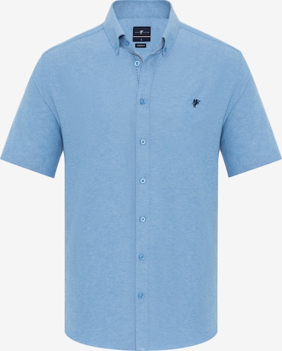 DENIM CULTURE Button Up Shirt 'Aubrey' in mottled blue / Fir, Item view
