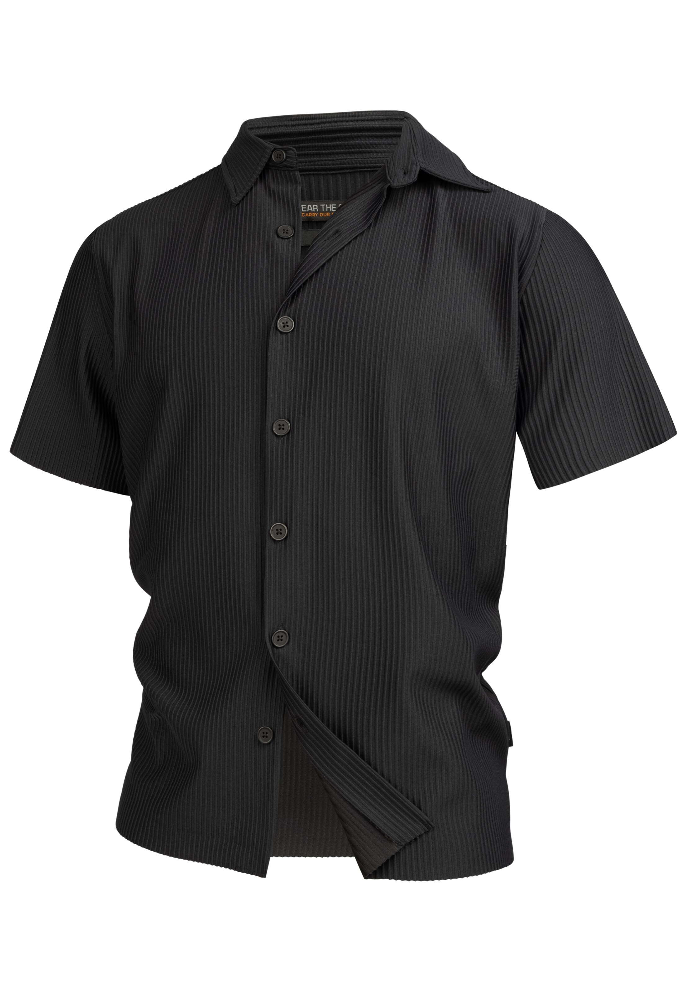 INDICODE JEANS Hemd 'Lamgo' in Schwarz: Vorderseite