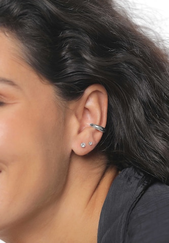 ELLI Earrings 'Kristall' in Silver
