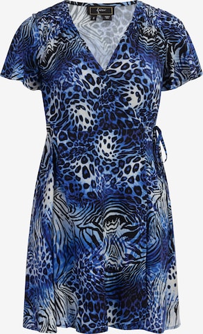 Robe faina en bleu : devant